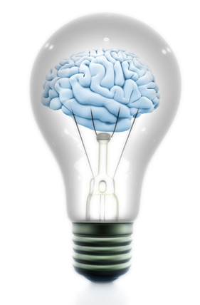 Light bulb with a brain